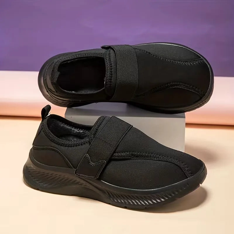 Women's winter fleece-lined warm non-slip lightweight cotton shoes