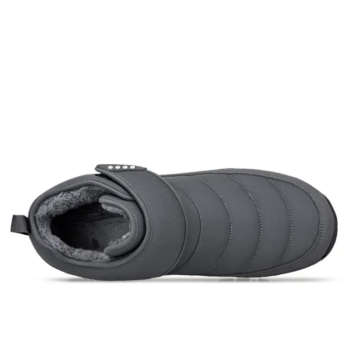 Men’s Puffer Snow Boots – Fur-Lined, Arch Support, Windproof, Waterproof & Non-Slip