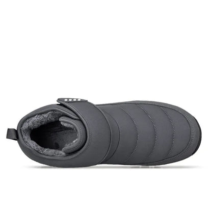 Men’s Puffer Snow Boots – Fur-Lined, Arch Support, Windproof, Waterproof & Non-Slip