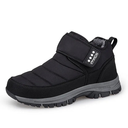 Men’s Puffer Snow Boots – Fur-Lined, Arch Support, Windproof, Waterproof & Non-Slip