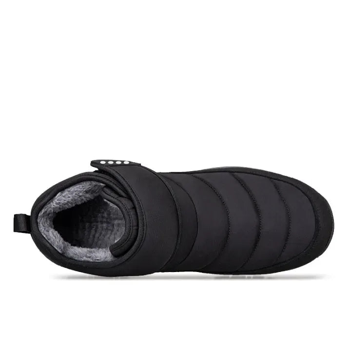 Men’s Puffer Snow Boots – Fur-Lined, Arch Support, Windproof, Waterproof & Non-Slip