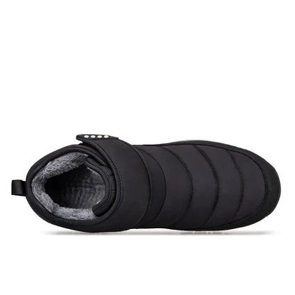 Men’s Puffer Snow Boots – Fur-Lined, Arch Support, Windproof, Waterproof & Non-Slip
