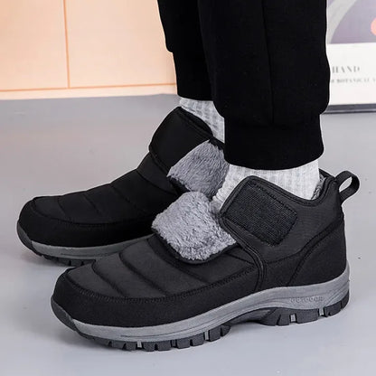 Men’s Puffer Snow Boots – Fur-Lined, Arch Support, Windproof, Waterproof & Non-Slip