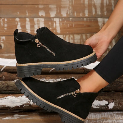 Women's Fashionable Solid Color Orthopedic Ankle Boots