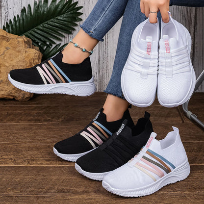 Women's lightweight, breathable, soft-soled slip-on sneakers