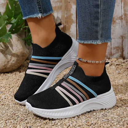 Women's lightweight, breathable, soft-soled slip-on sneakers