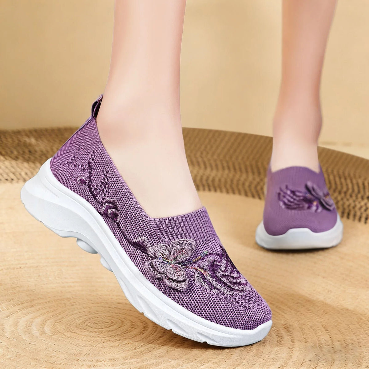 Women's Comfortable Soft-Soled Slip-On Casual Shoes
