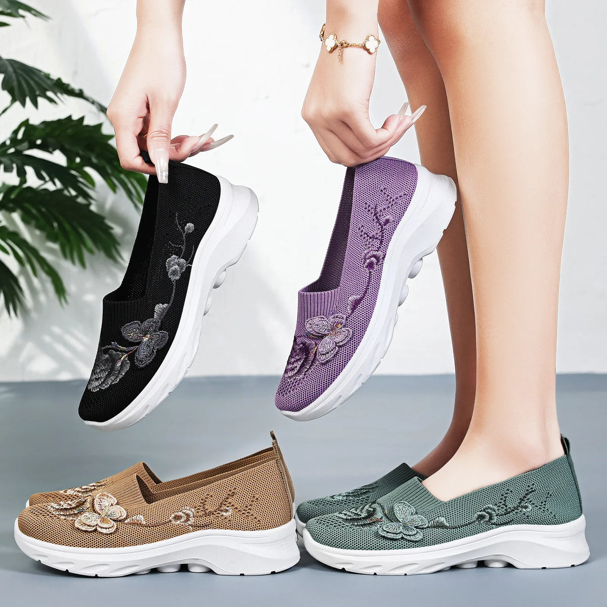 Women's Comfortable Soft-Soled Slip-On Casual Shoes