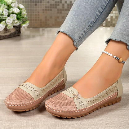 🔥Best Seller-Last Day Sale 60% OFF🔥Women's orthopedic leather shoes, Lightweight, Anti-Slip, Breathable