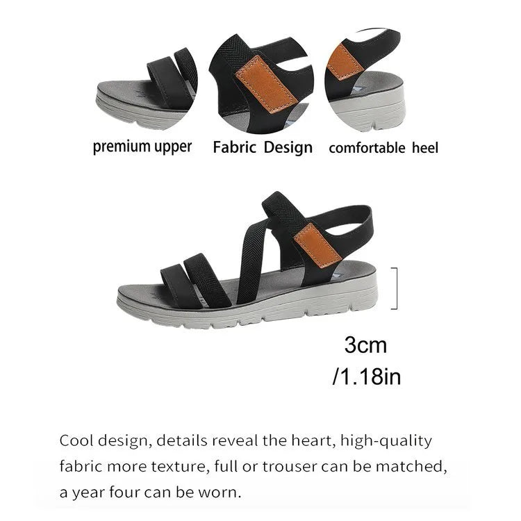 New Women's Comfortable Velcro Sandals