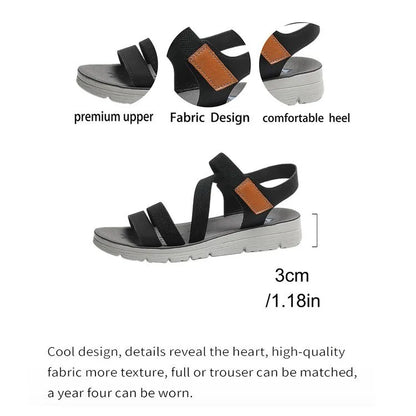 New Women's Comfortable Velcro Sandals
