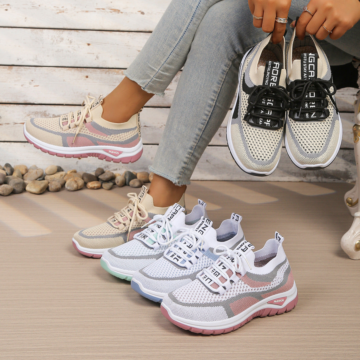 Women's lightweight, comfortable and breathable sneakers