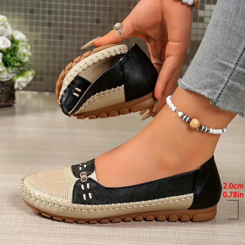 🔥Best Seller-Last Day Sale 60% OFF🔥Women's orthopedic leather shoes, Lightweight, Anti-Slip, Breathable